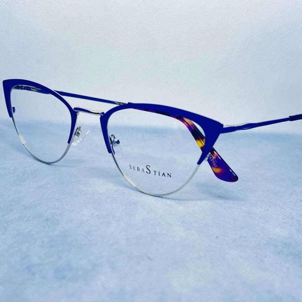 Sebastian Eyeglasses Frames, Metal, Purple.. 51-20-140 Prescription ready